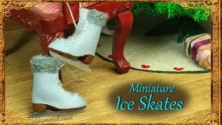 Cute Miniature Ice Skates  Polymer ClayFabric Tutorial [upl. by Dranreb]