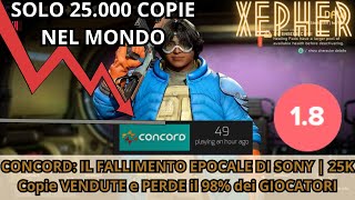 CONCORD IL FALLIMENTO EPOCALE DI SONY  25K Copie VENDUTE e PERDE il 98 dei GIOCATORI in 10 GG [upl. by Ennahs]