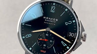 Nomos Glashutte Tangente Sport Neomatik Date 581 Nomos Glashutte Watch Review [upl. by Shyamal]