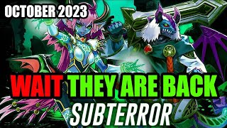 NEW CORRECT RATIOS Subterror Deck Profile  October 2023  YuGiOh [upl. by Kohcztiy]