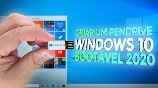 🔥Como CRIAR um PENDRIVE bootável  Instalar WINDOWS 10 pelo PENDRIVE  ATUALIZADO 2020 [upl. by Blight]