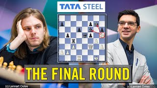 The final round  Anish Giri vs Richard Rapport  Tata Steel Masters 2023 [upl. by Fesuoy]