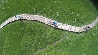 Vélo de montagne descente SaintGervais MontBlanc VTT Le Mont dArbois Le Bettex [upl. by Neron]