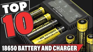 Best 18650 Battery And Charger In 2024  Top 10 18650 Battery And Chargers Review [upl. by Happy]