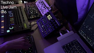 Techno Live Jam 016 with TR8S  Digitone  TB03  0Coast [upl. by Yves]