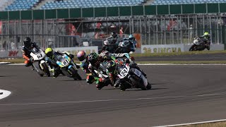 LIVE 🔴 RACE 1  2024 Round 6 Thruxton  RampG British Talent Cup [upl. by Ahsieyn]