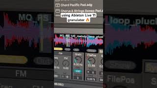 Using Ableton Live 11 granulator 🔥 music abletonlive producer synth [upl. by Moia]