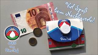 DIY Portemonnaie aus Tetrapack falten  Bastelanleitung [upl. by Hinda]