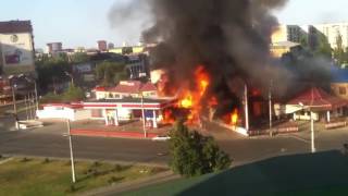 Gas Station Explosion in Russia [upl. by Brader460]