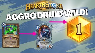 Aggro Druid is nuts  Wild Hearthstone  Festival of Legends [upl. by Adnoryt]