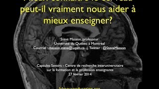 Mieux comprendre le cerveau peutil vraiment nous aider à mieux enseigner [upl. by Yecnuahc]