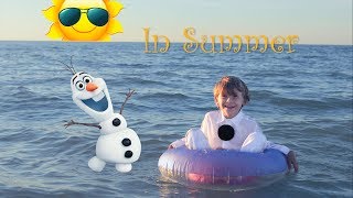 Olaf quotIn Summerquot song  Disneys Frozen  REAL LIFE boy Martin [upl. by Keisling175]