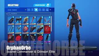 Best Combos For Scarlet Commander amp Crimson Elite NEW MONGRAAL SKIN  Fortnite [upl. by Lorry378]