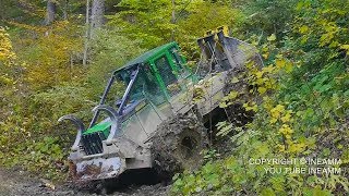 Débardage en hautes montagnes John deere 548 G3 HD [upl. by Leora]