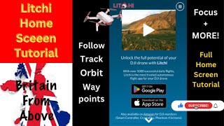 Litchi App Home Screen How toTutorialFor DJI Drones dji djimavic djimini tutorial howto [upl. by Leonor]