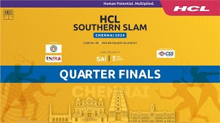 HCL Squash Tour amp HCL Southern Slam Chennai 2024 Quarter Finals ABPLIVE [upl. by Eseilana]