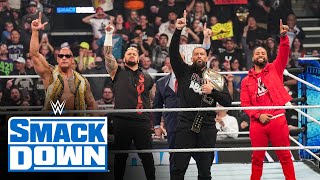 FULL SEGMENT — Rock and Reigns lay the SmackDown on the WWE Universe SmackDown Feb 16 2024 [upl. by Pearl649]