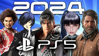 120 PS5 Games Coming In 2024 In 11 Minutes In Order of Release 4K 60FPS [upl. by Jammie]