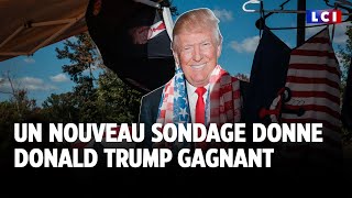 Élections américaines  Trump donné gagnant dans un nouveau sondage｜LCI [upl. by Enajyram]