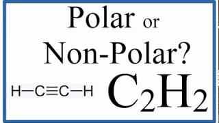 Is C2H2 Polar or Nonpolar Ethyne or Acetylene [upl. by Enitsyrhc]