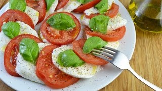 Ensalada Caprese  Recetas de Cocina Italiana [upl. by Angel424]