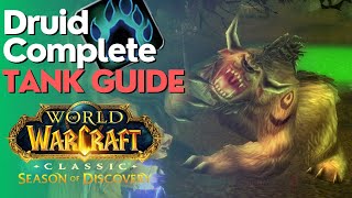 Feral Druid Tanking Guide  Season of Discovery [upl. by Annairb]