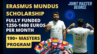 Erasmus Mundus Fully Funded Scholarship in Europe l 12501400 Euro Per Month l Unique Master Program [upl. by Atnovart]