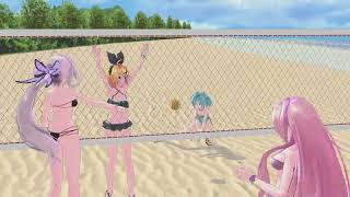 【MMD Video】비치볼 beach ball  ビーチボール  05X speed [upl. by Hairom]