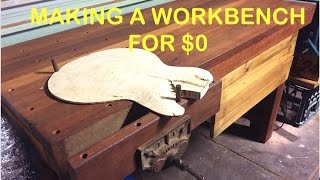 Make A Workbench from Completely Recycled Wood [upl. by Hcaz]