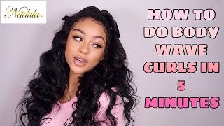 HOW TO DO BODY WAVE CURLS IN 5 MINUTES [upl. by Lorenzo638]