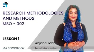 Lesson 1 Block 1 Unit 1  Research Methodologies and Methods  MSO002  MSO  IGNOU Coaching App [upl. by Clarance346]