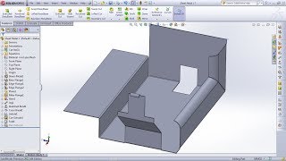 SolidWorks Sheet Metal Tutorial for Beginner  1  Base FlangeTab Edge Flange Miter Flange Hem [upl. by Carthy501]