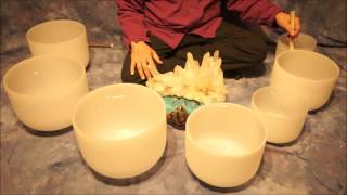 Note B Crystal Bowl Meditation10 min [upl. by Oelgnaed31]