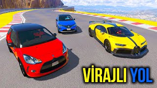 Sevilen Fransız Arabalar Viraj Parkurunda Yarış  Örümcek Abi ile GTA 5 [upl. by Hras]