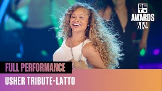 Latto Brings That Big Mama Energy To Perform quotYeahquot In Tribute to Usher  BET Awards 24 [upl. by Annez]