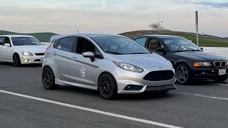 Fiesta ST at Thunderhill East w Cyclone [upl. by Aissenav]