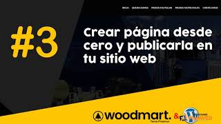 Crear página desde cero y publicarla en Wordpress con Visual Composer  Woodmart theme [upl. by Atla]