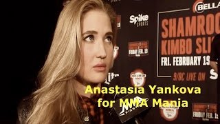 Anastasia Yankova Interview for MMA Mania [upl. by Neetsyrk829]