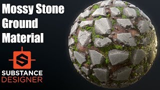 Substance Designer 20  Mossy Stone Ground [upl. by Bobby]