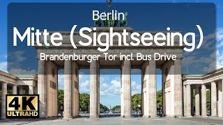 City Walk BERLIN  ZOO  Brandenburger Tor  Potsdamer Platz incl BUS Drive [upl. by Nolaf]