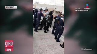 Policías de Ecatepec se enfrentaron con guardias nacionales sobre la MéxicoPachuca  Ciro [upl. by Semadar]