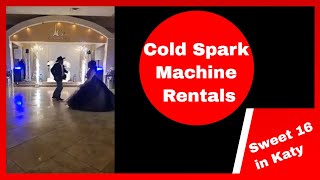 Indoor Sparkler Machine Rental Cold Sparklers Sweet 16 Father Daughter Dance MIX [upl. by Nrehtak]