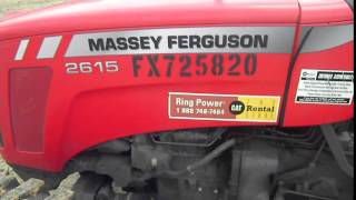 MASSEY FERGUSON 2615 4WD TRACTOR [upl. by Katey]