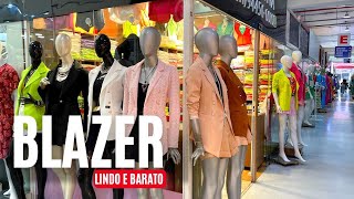 Blazer Feminino em Alfaiataria no Brás  Melhor Preço do Brás  Fabricante Atacado e Varejo [upl. by Kennett862]