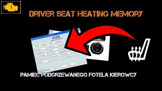 VCDS Pamięć podgrzewanego fotela kierowcy Vw Mk6 [upl. by Iruj571]