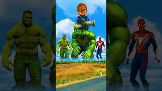 Transform into hulk spider man thor to fight siren head hulk and chuckyshorts [upl. by Reena619]