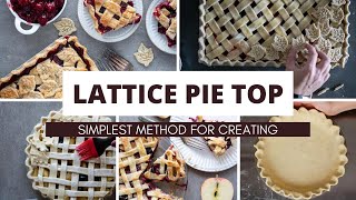 How To Make Simple Lattice Pie Crust [upl. by Alliuqal]