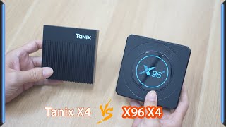 So sánh Android TV Box Tanix X4 và EnyBox X96 X4 [upl. by Niveg187]