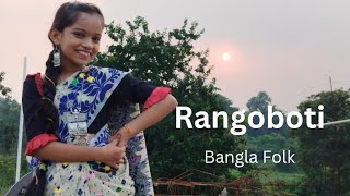 Rangoboti  Bangla Folk  Dance Cover By Taanushiya  Dance with Taanushiya  Rangoboti dance [upl. by Annelise]