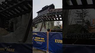 La reconstruction de la Grotte Bûche et lexpress des Alpes europapark shorts EuropaPark [upl. by Elleunamme]